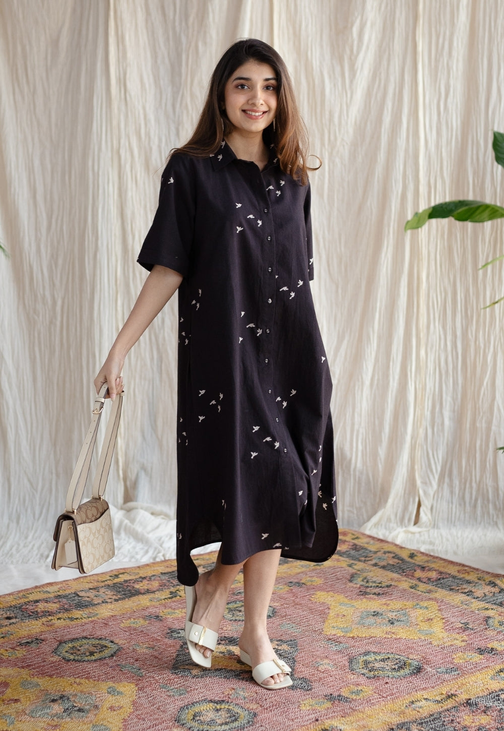 Moonlight Jaipur Ajrakh Cotton Dress