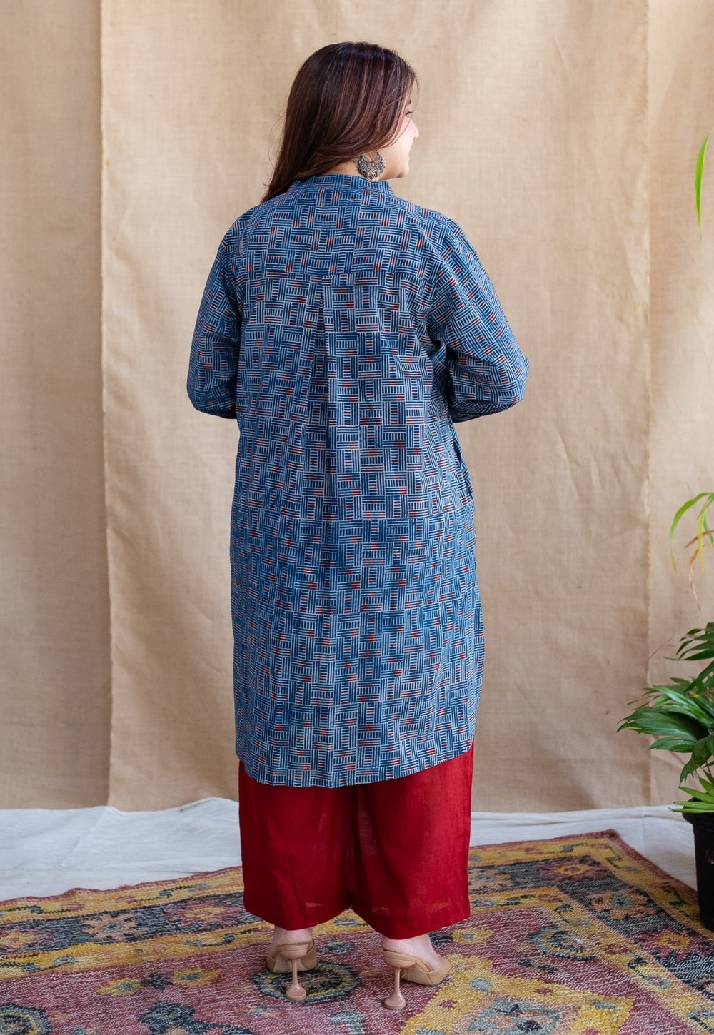 Jeel Slub Cotton Straight Pant