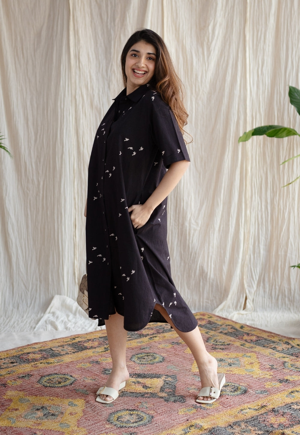 Moonlight Jaipur Ajrakh Cotton Dress