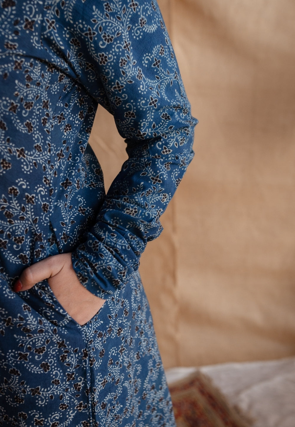 Tisha Ajrakh Cotton Kali Kurta