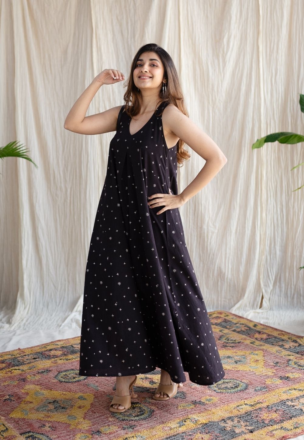 Indian Ethnic Women's Ditya Ajrakh Cotton Dress