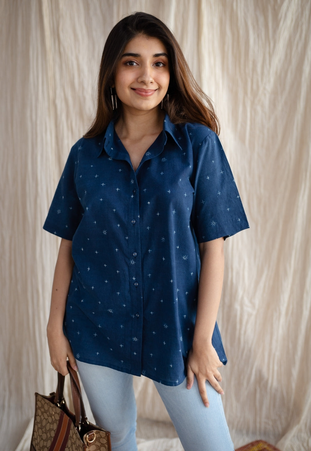 Shaivi Ajrakh Cotton Shirt