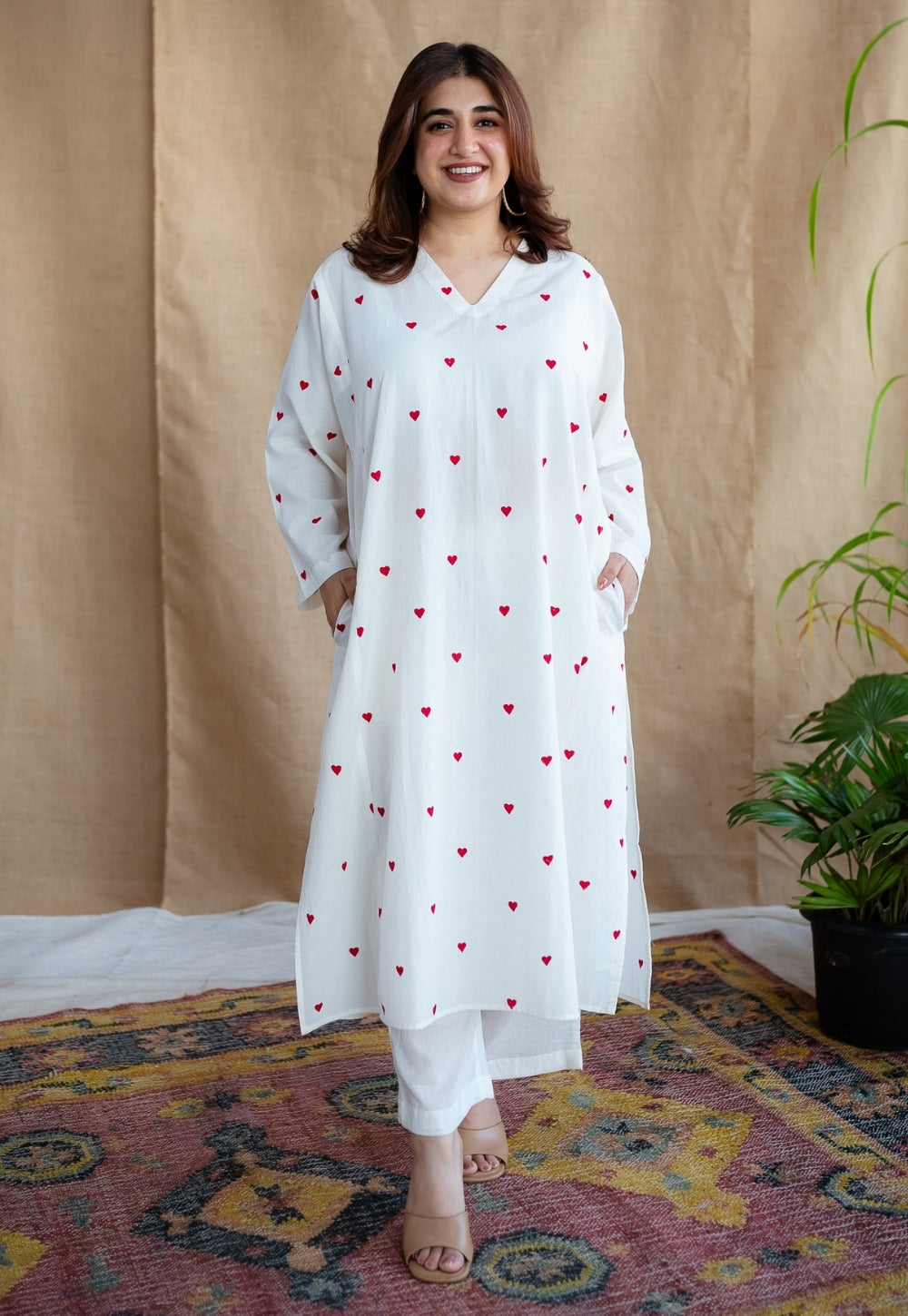 Ritika Block Printed Cotton Jhabbha Kali Kurta