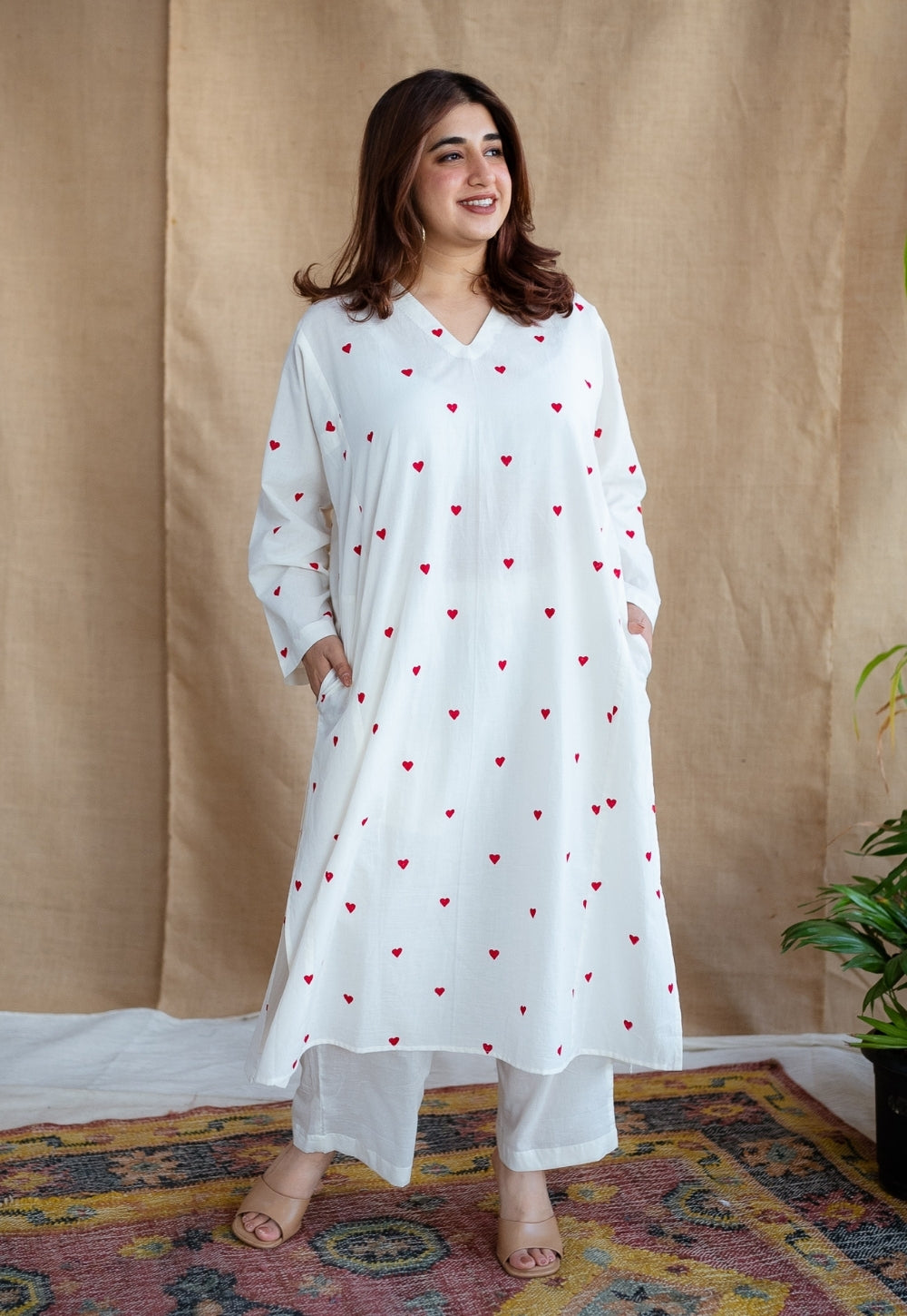 Ritika Block Printed Cotton Jhabbha Kali Kurta