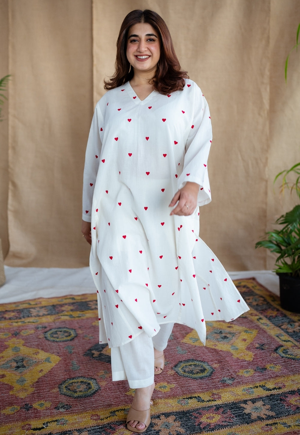 Ritika Block Printed Cotton Jhabbha Kali Kurta