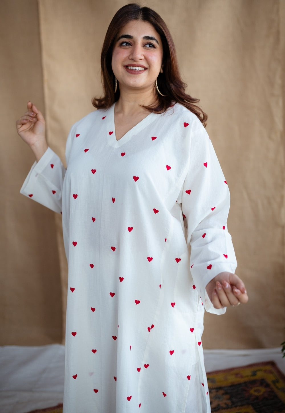 Ritika Block Printed Cotton Jhabbha Kali Kurta