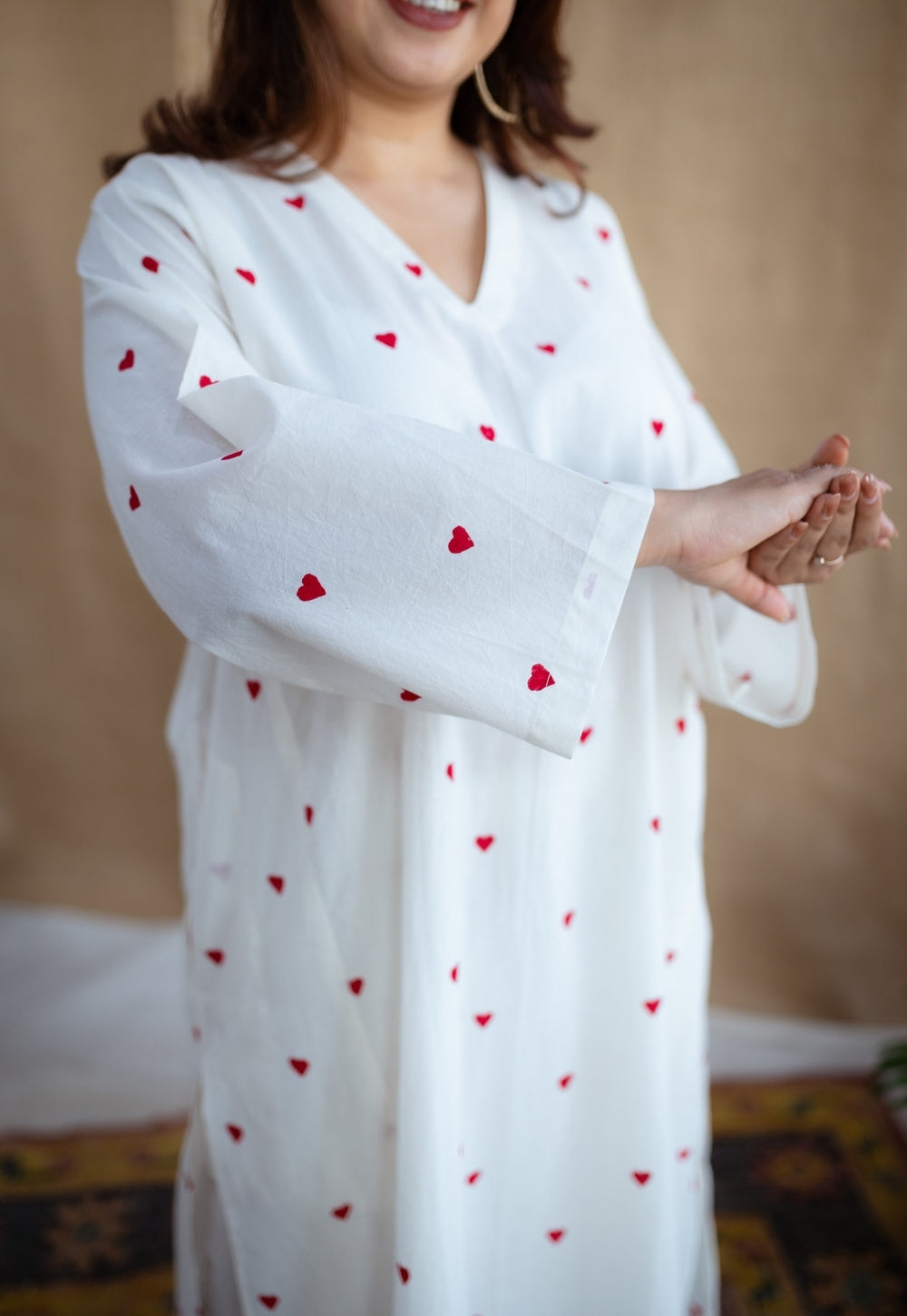 Ritika Block Printed Cotton Jhabbha Kali Kurta