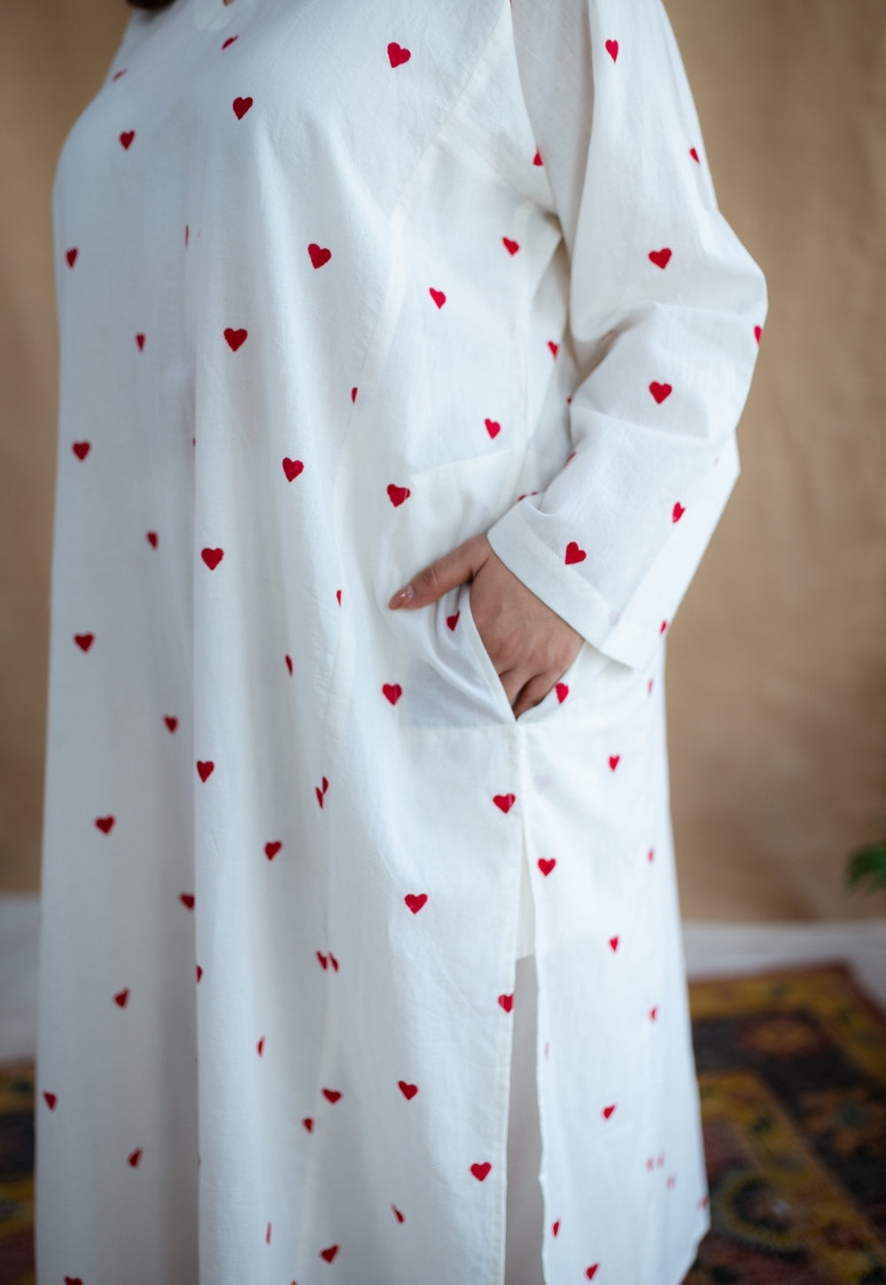 Ritika Block Printed Cotton Jhabbha Kali Kurta
