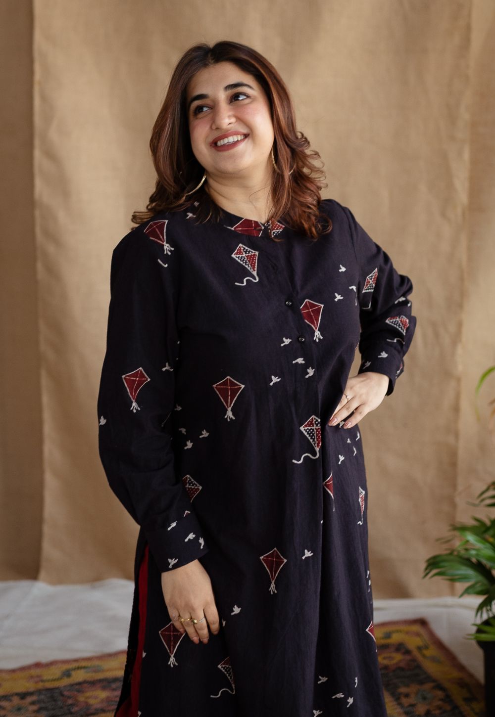 Amdavad Patang Ajrakh Cotton Kurta