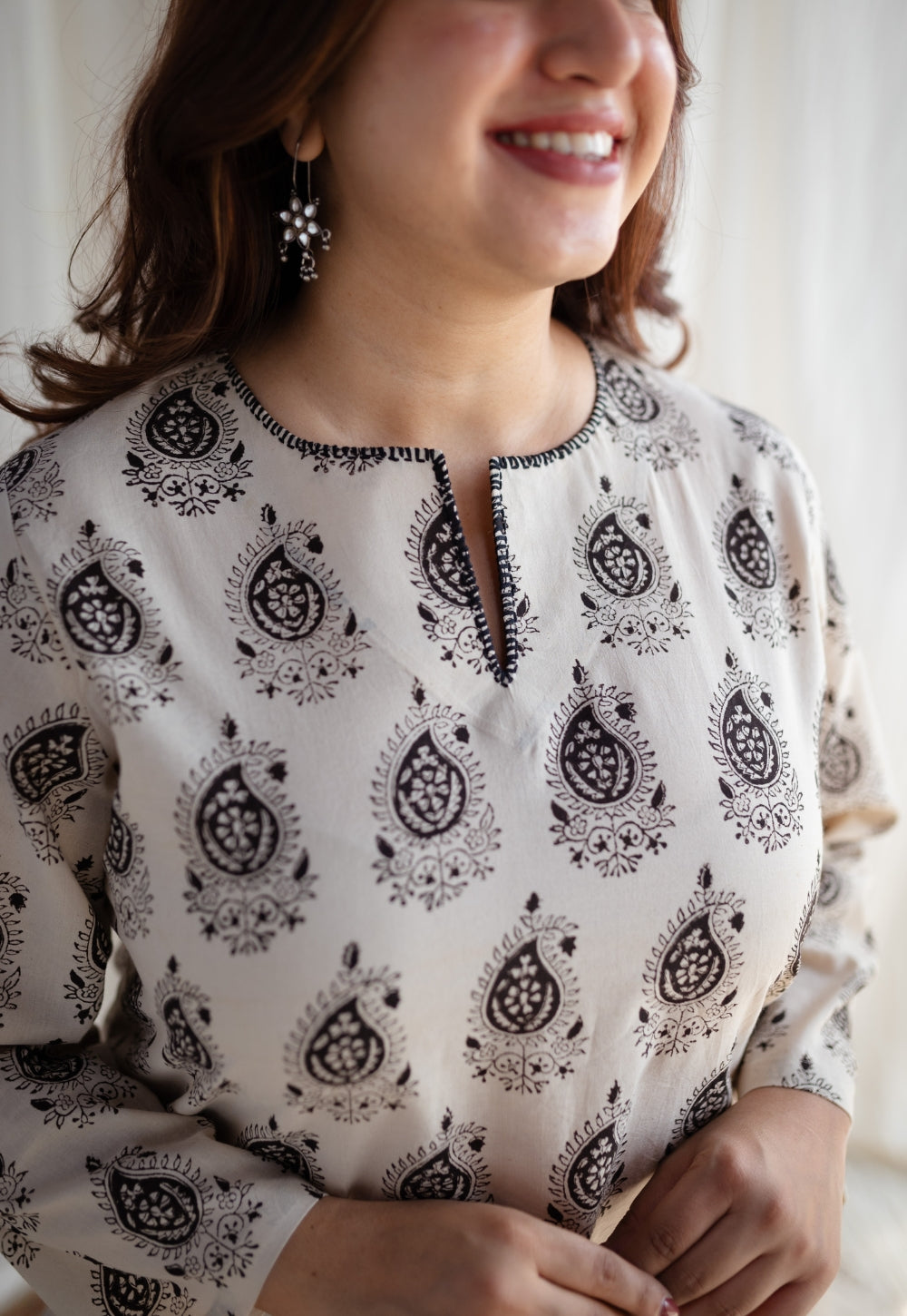 Nazmin Bagru Cotton Kurta