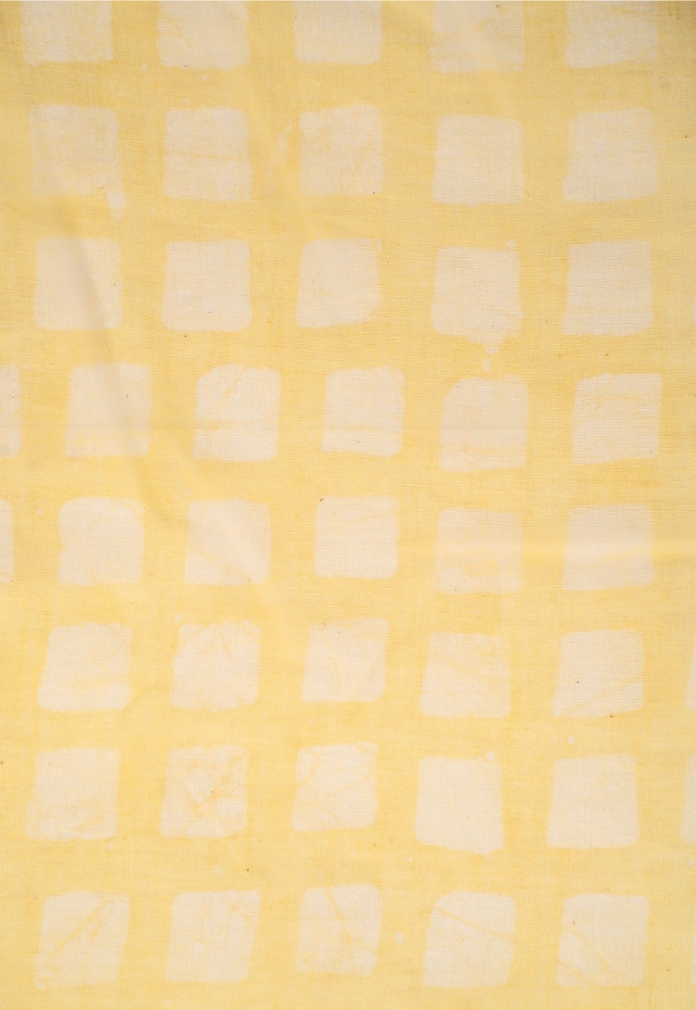 Yellow Box Batik Handblock Printed Mul Fabric
