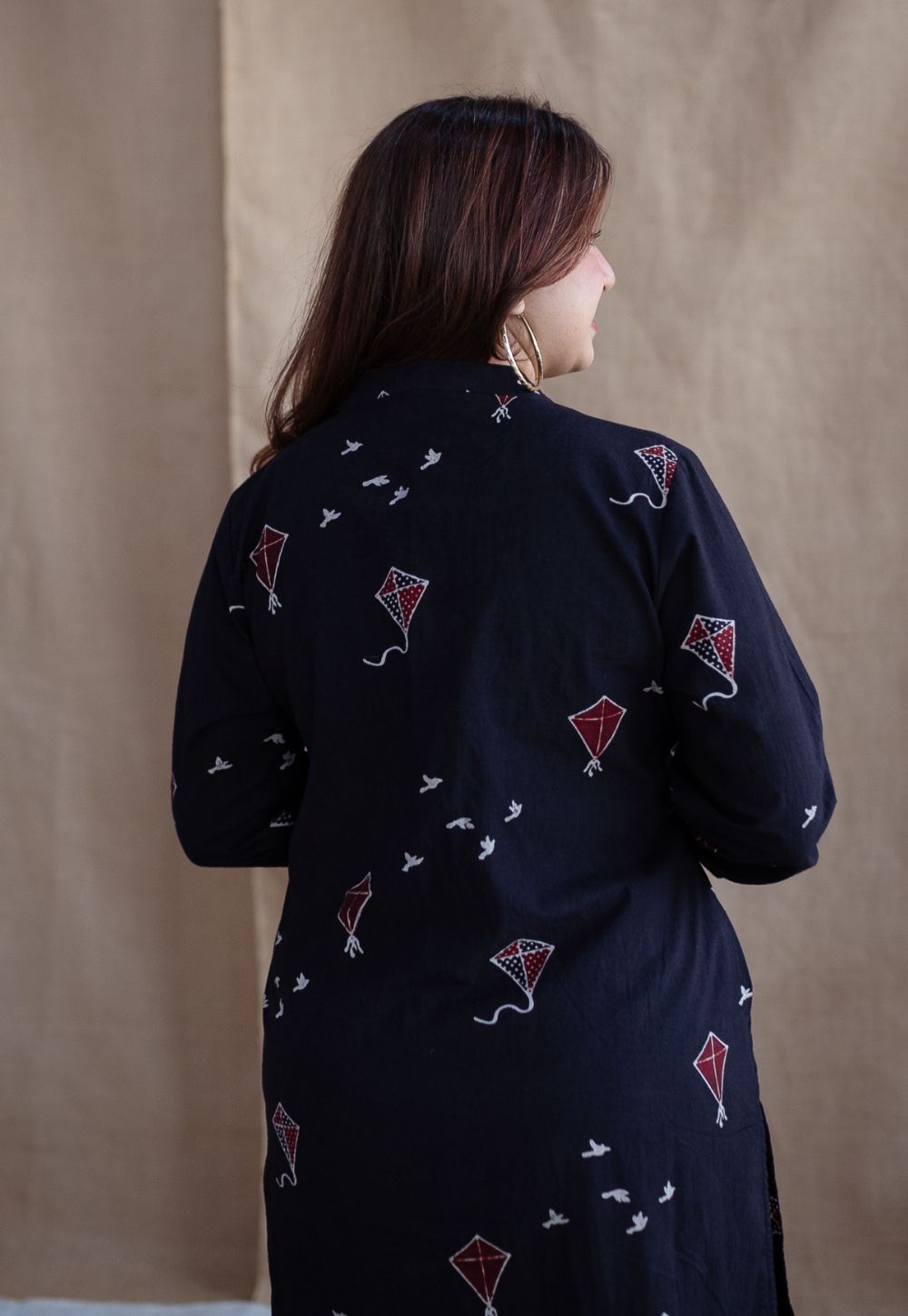 Amdavad Patang Ajrakh Cotton Kurta