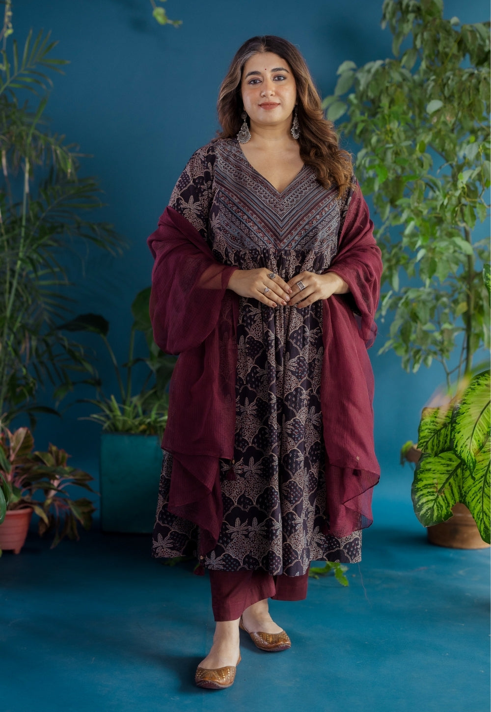 Red Solid Kota Doria Cotton Dupatta