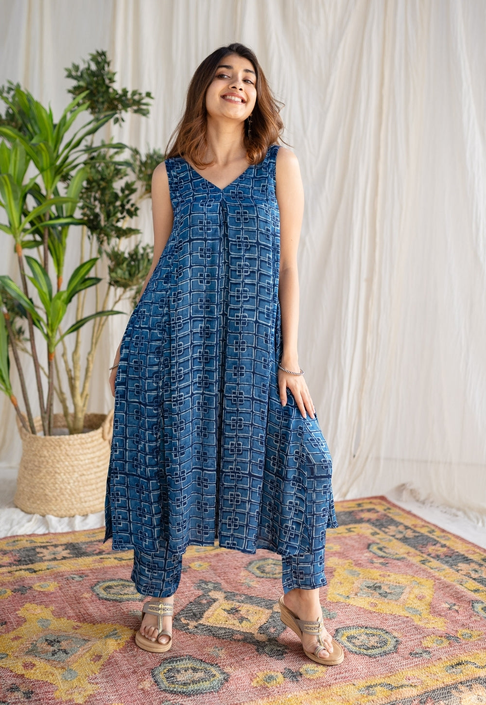 Aniza Dabu Modal Silk Co-Ord Set