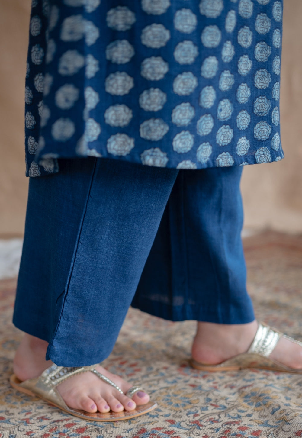 Rahie Slub Cotton Straight Pant