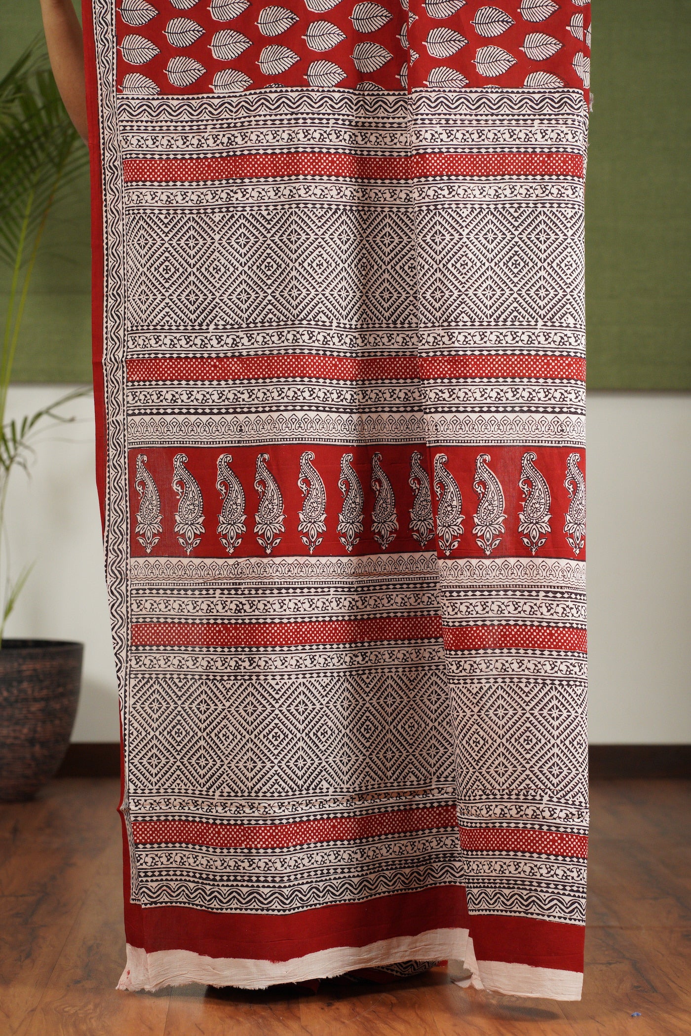 Bagh Hand Block Printed Cotton Saree