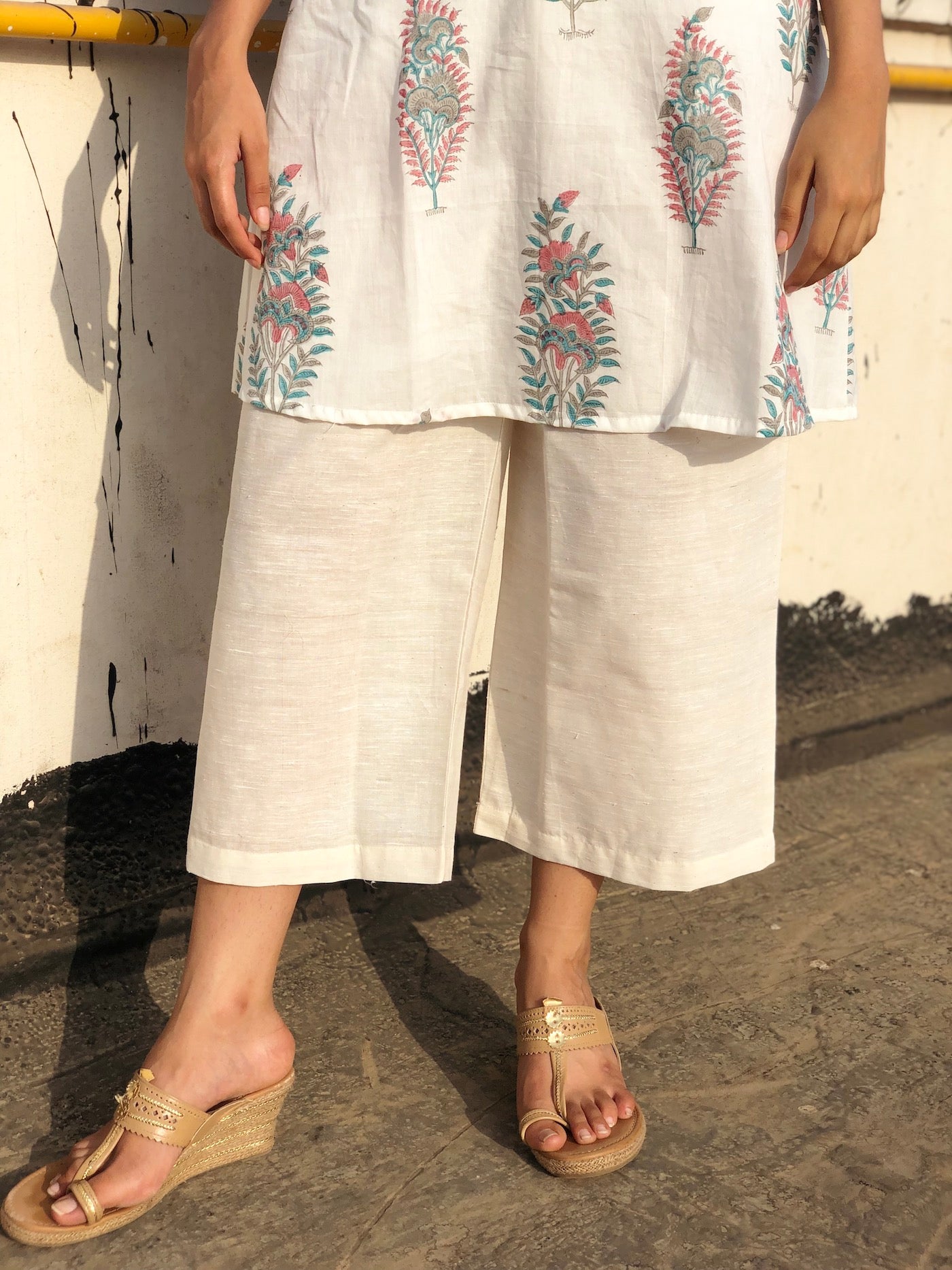 Cropped Kala Cotton Pants