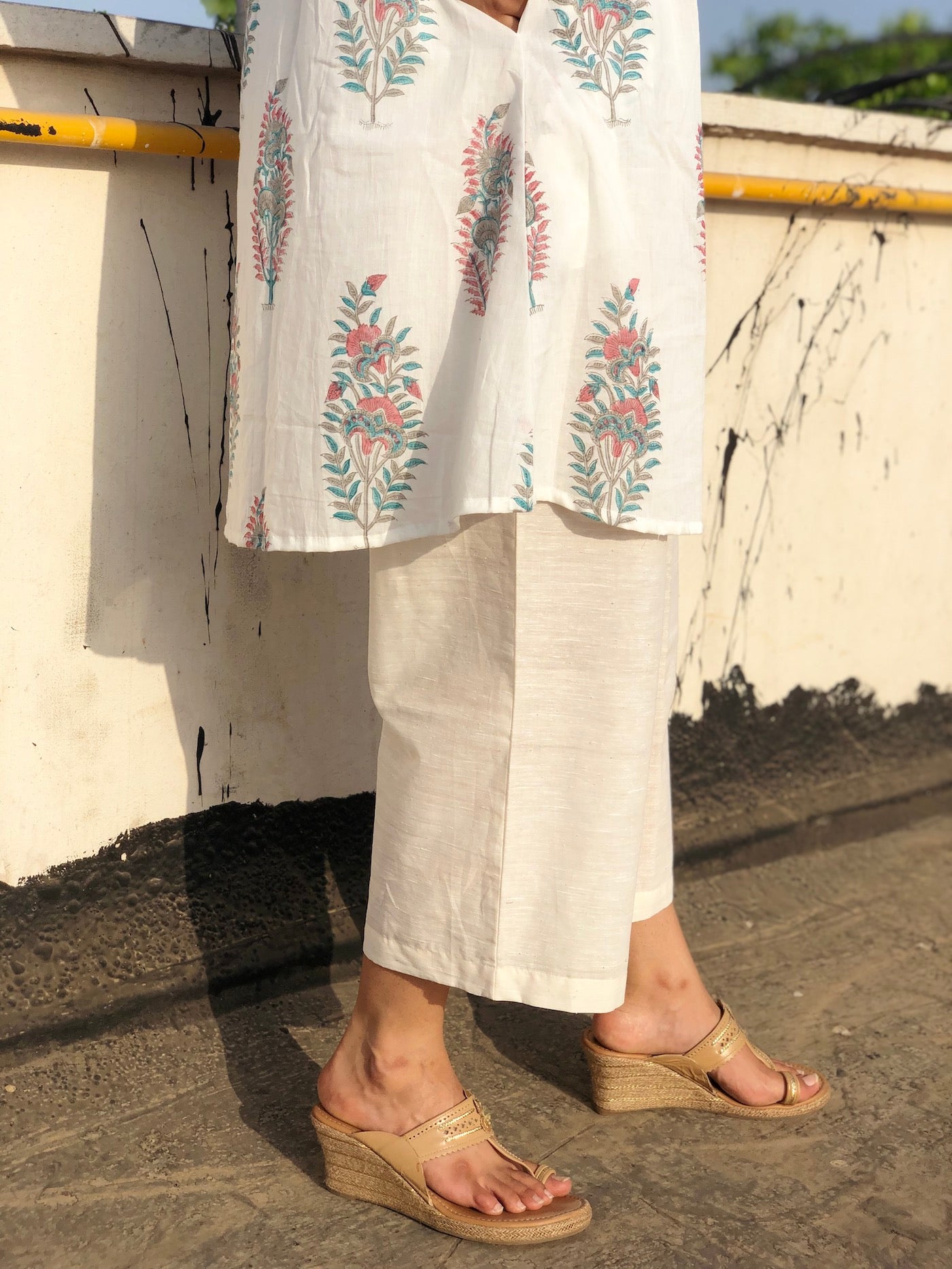 Cropped Kala Cotton Pants